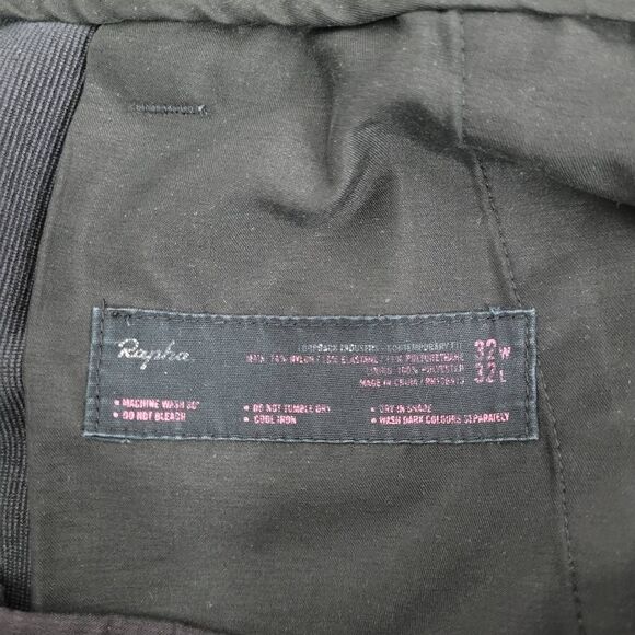 Rapha Contemporary Fit Loopback Pants Mens 32x32 Black Slim Cycling Stretchy - Picture 3 of 7